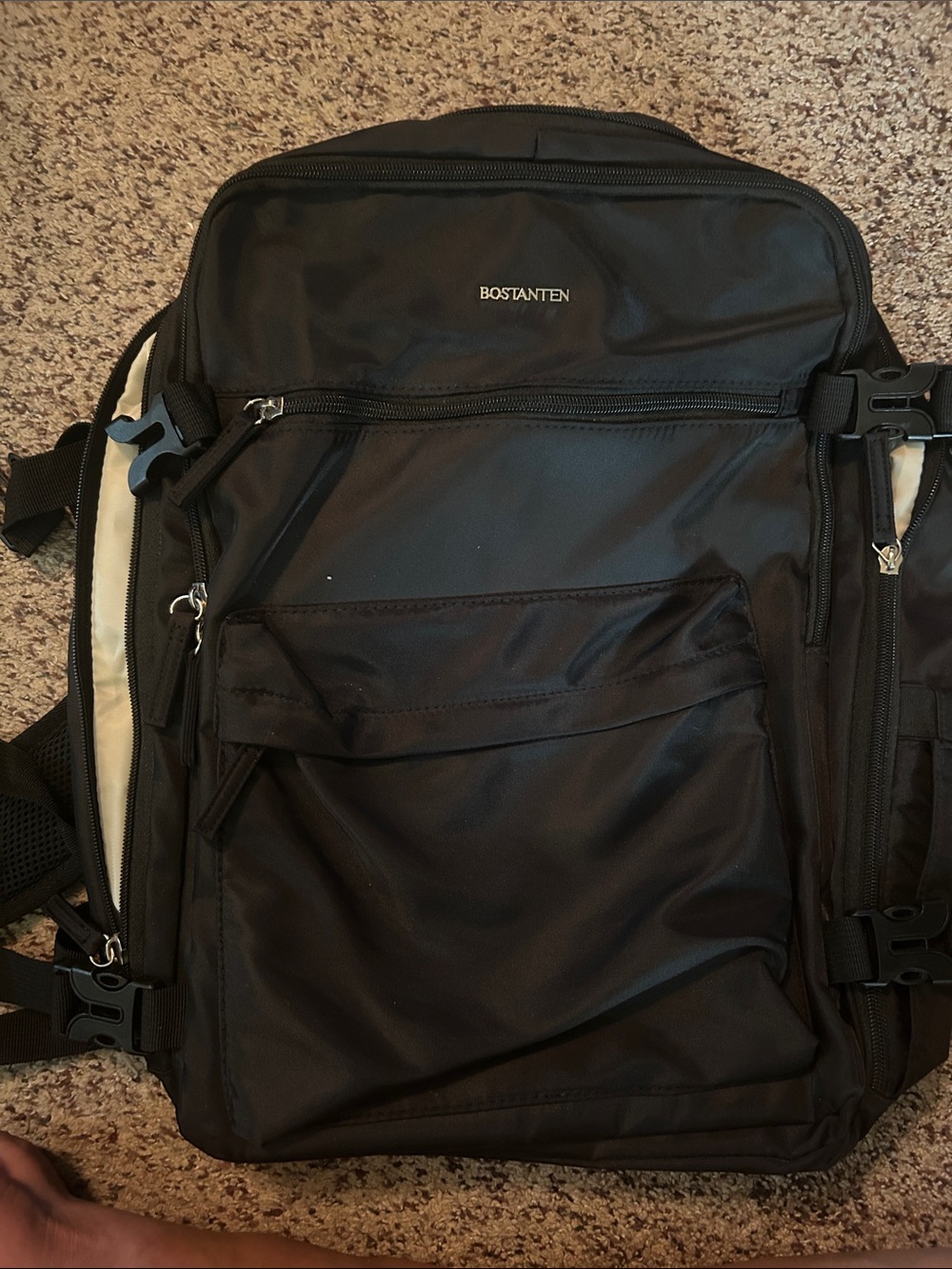 BOSTANTEN Black Men's Everyday Backpack